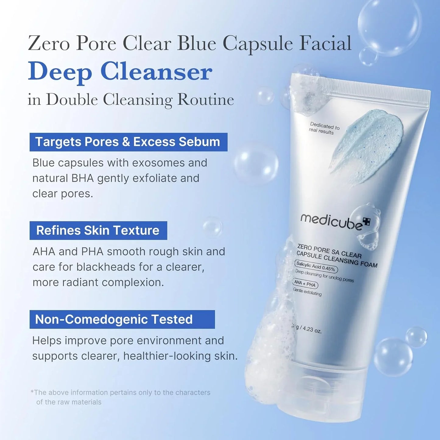 Medicube - Zero Pore SA Clear Capsule Cleansing Foam 120g