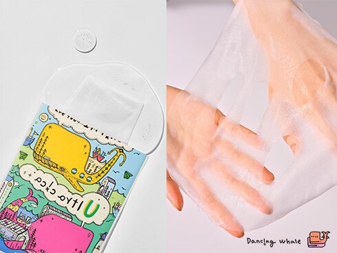 Dancing Whale Moisture Mask Pack 10pcs