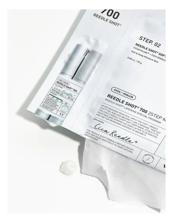 VT Microneedle Two-Step Set, Pore Minimizing, Silver, 1 Piece