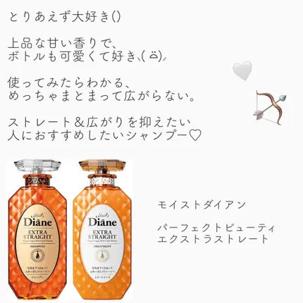 Diane Perfect Beauty Extra Straight Shampoo & Treatment Set 450ml x 2