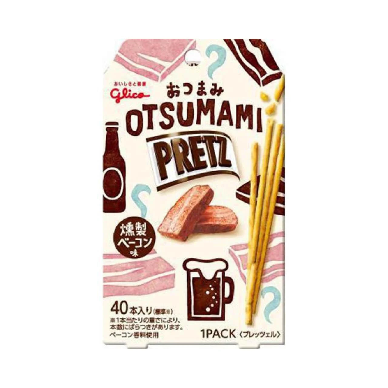Glico Pretz Otsumami – Smoked Bacon Flavor, 24 g Bag