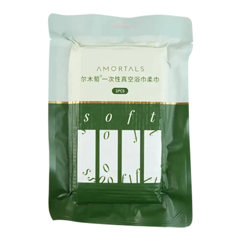 AMORTALS Disposable Bath Towel – Compressed, Thickened, 1 Piece