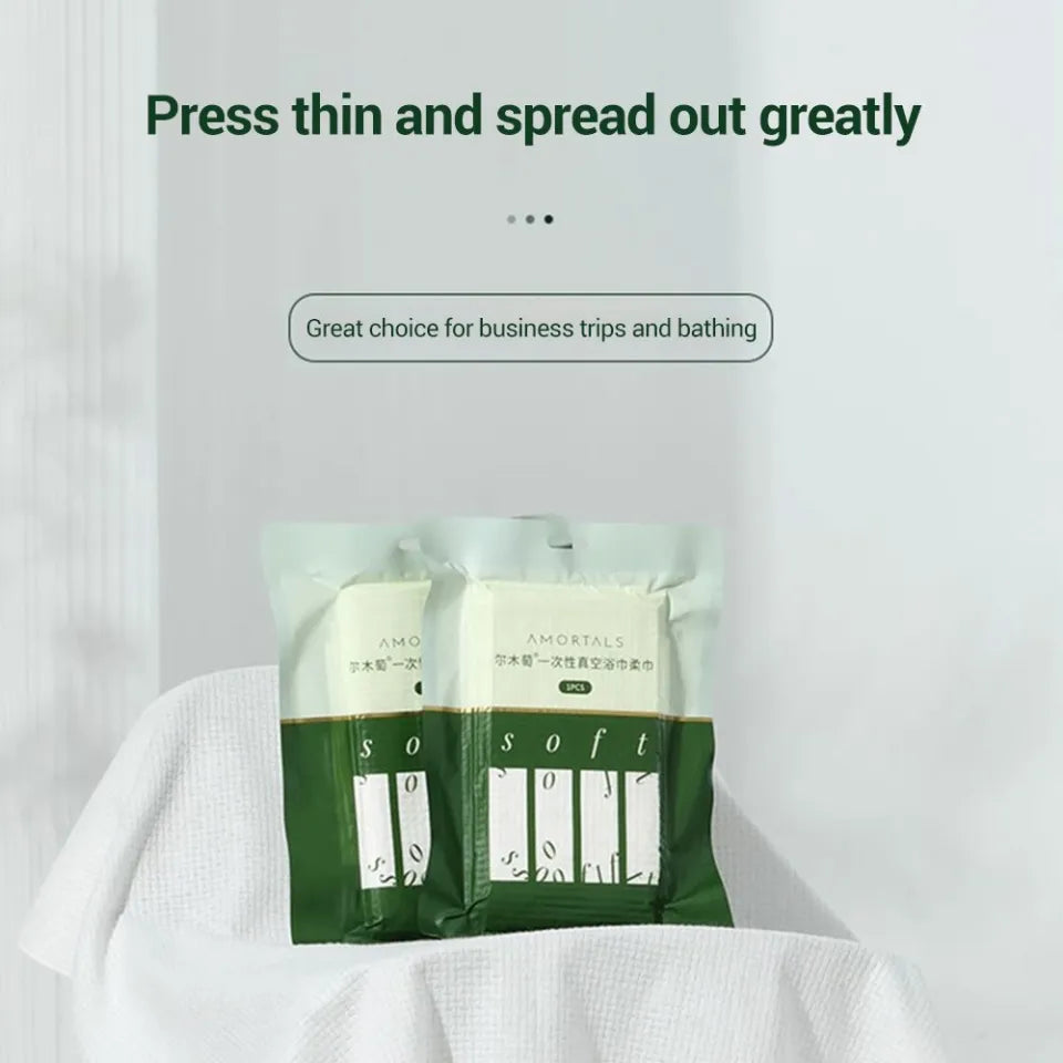 AMORTALS Disposable Compressed Bath Towel 1pc