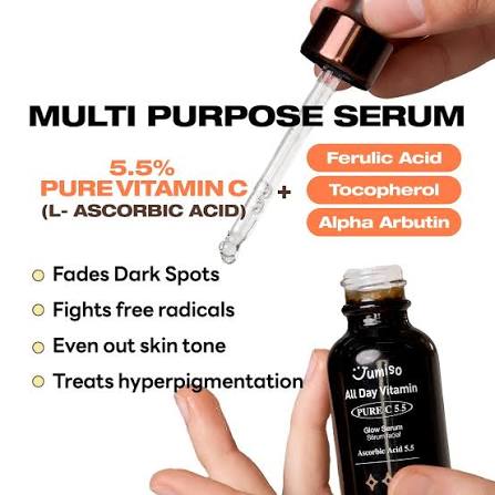 Jumiso - All Day Vitamin Pure C 5.5 Glow Serum 30ml (Expiry 05/08/2026)
