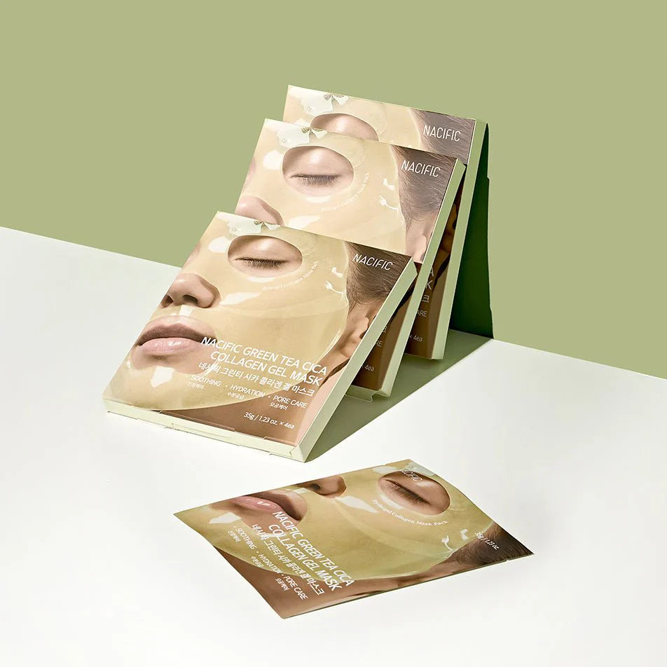 Nacific - Green Tea Cica Collagen Gel Mask 35g