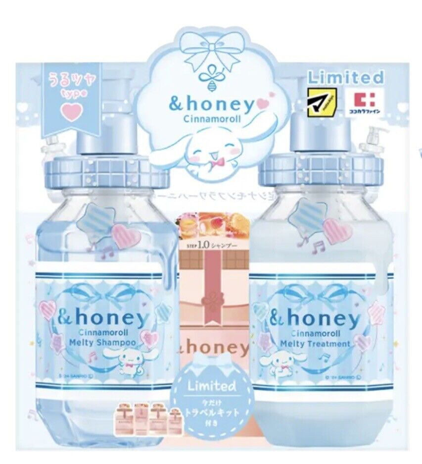 &honey × Sanrio Cinnamoroll Limited Edition Hair Care & Cleansing Set – 2024