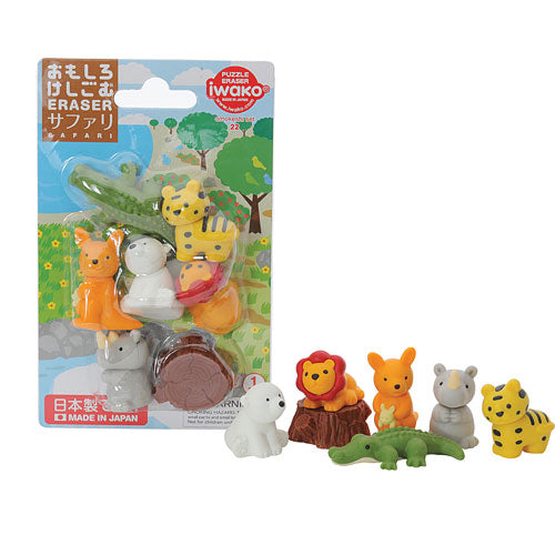 Iwako Zoo Puzzle Eraser-ZOO&Safari