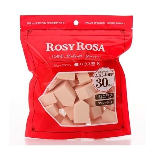 Rosy Rosa Value Sponge N – House-Shaped Makeup Sponge Type S (30-Pack)