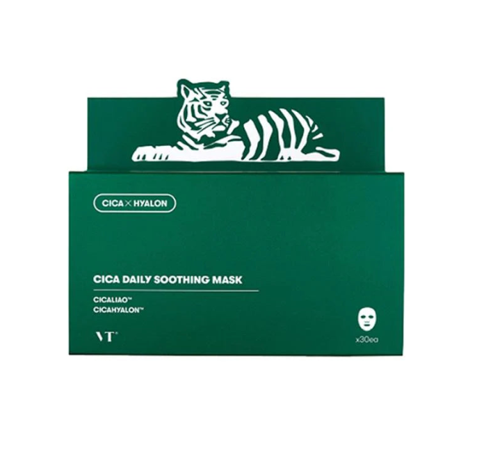 VT CICA Daily Soothing & Moisturizing Sheet Mask 30Pcs
