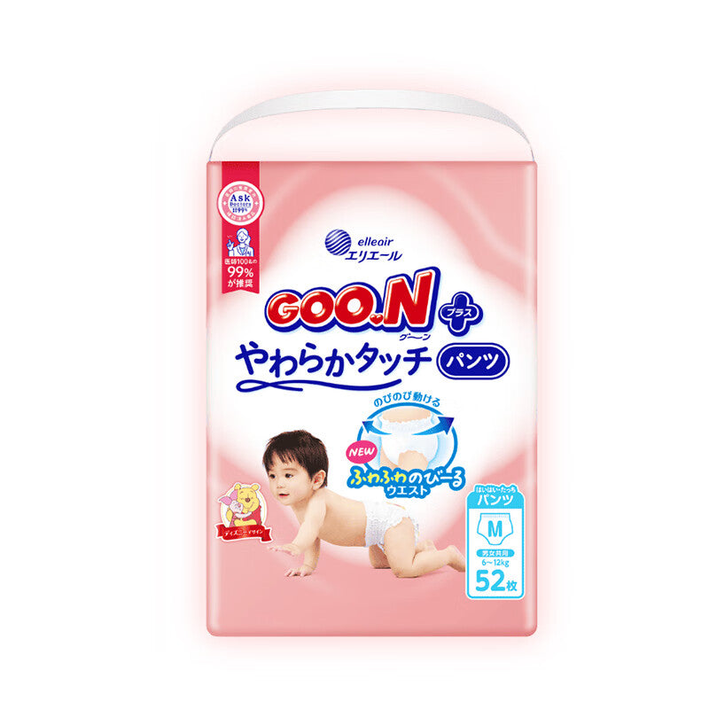 Goo.N Plus 舒适裤子 M 码 （6-12KG）52PK