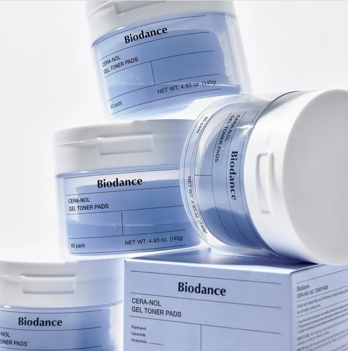 Biodance Cera‑Nol 凝胶爽肤水垫（60 垫/140 克）