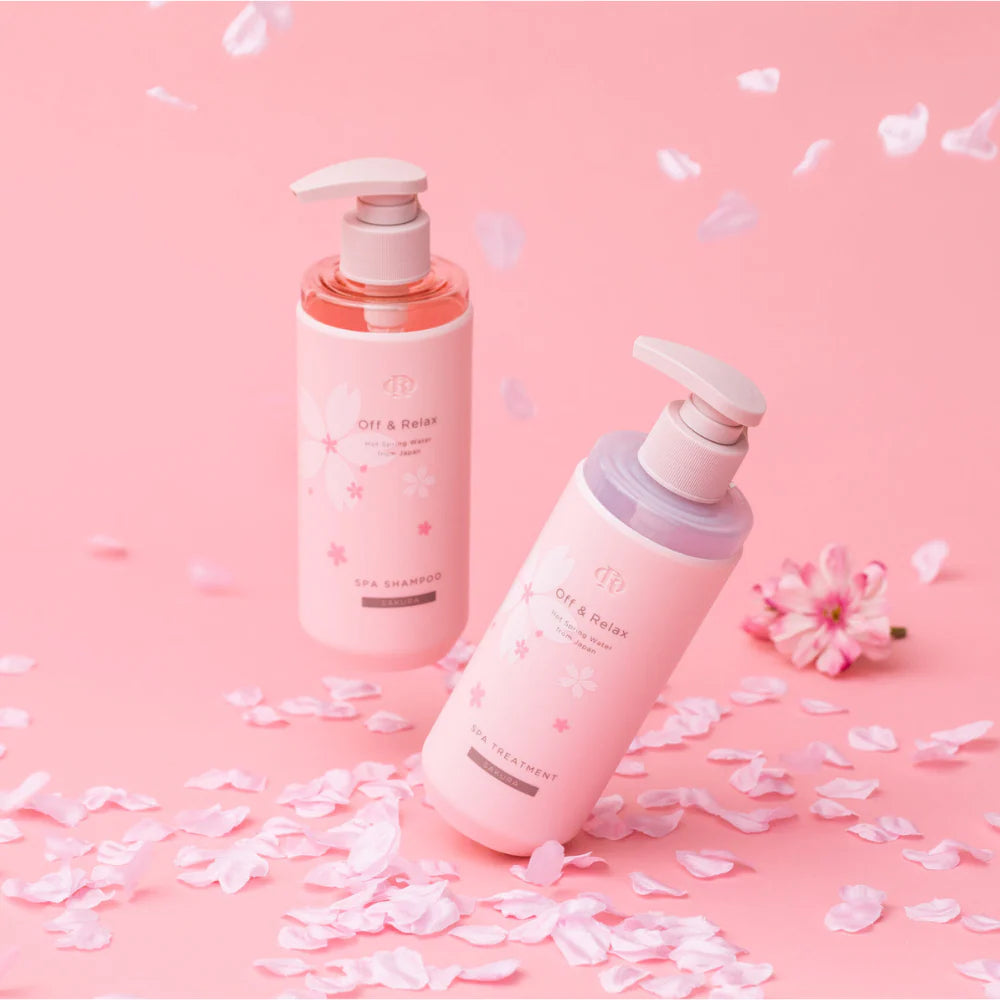 OFF & RELAX Sakura Limited-Edition – Shampoo & Conditioner (260 ml × 2)