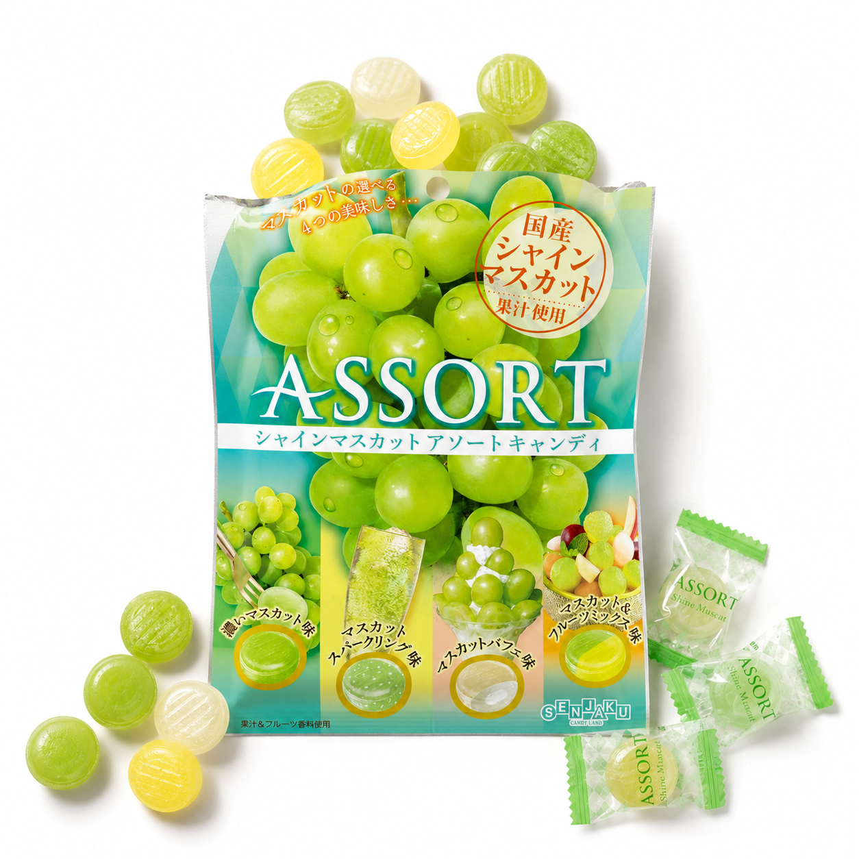 SENJAKU Shine Muscat Assorted Candy 85g