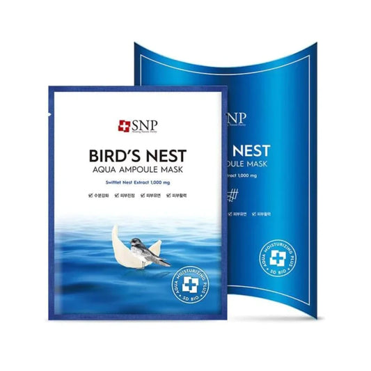 SNP Bird's Nest Aqua Ampoule Mask 10pcs（SNP 海洋燕窝水库面膜）