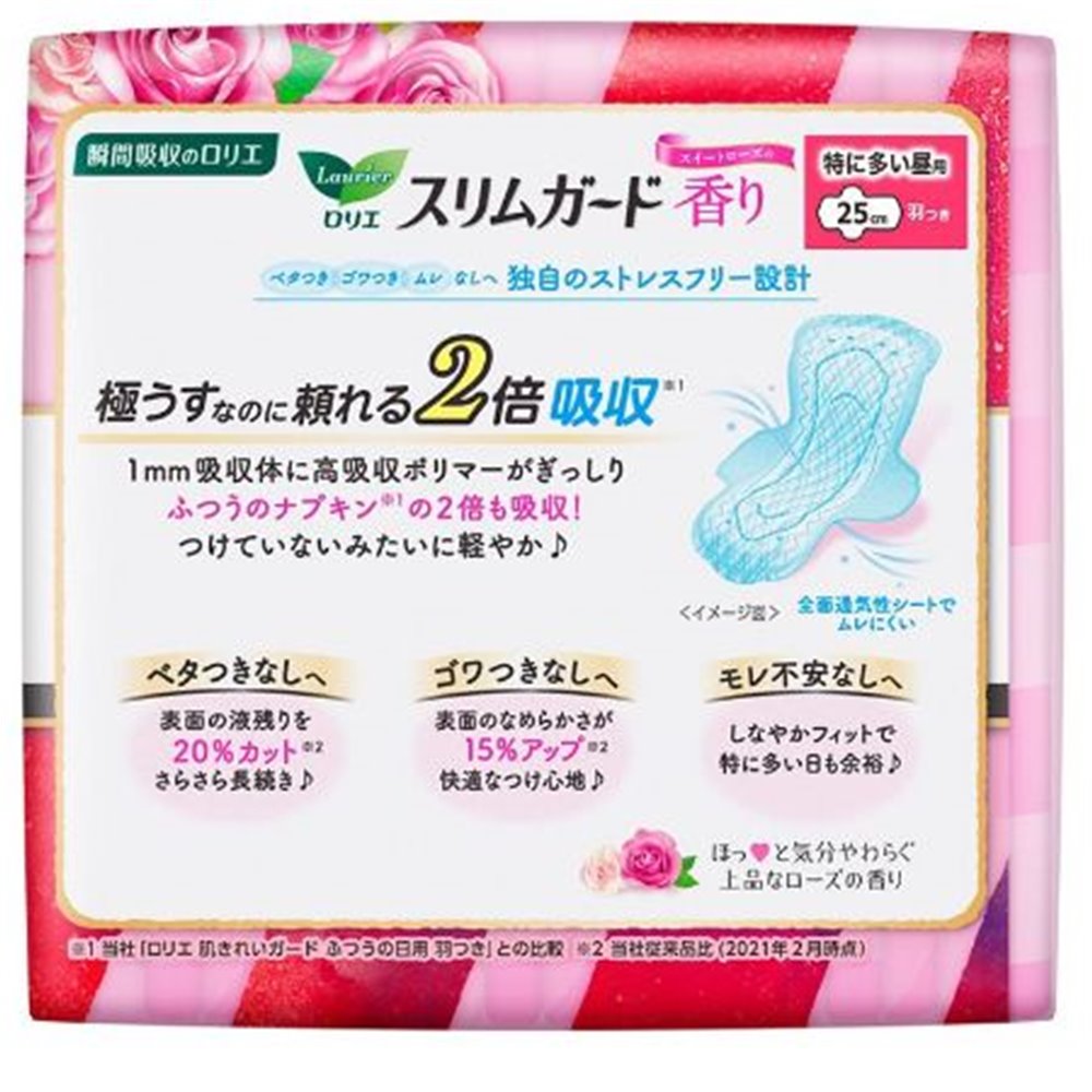 KAO Laurier Slim Guard Rose Day Pads 18pcs
