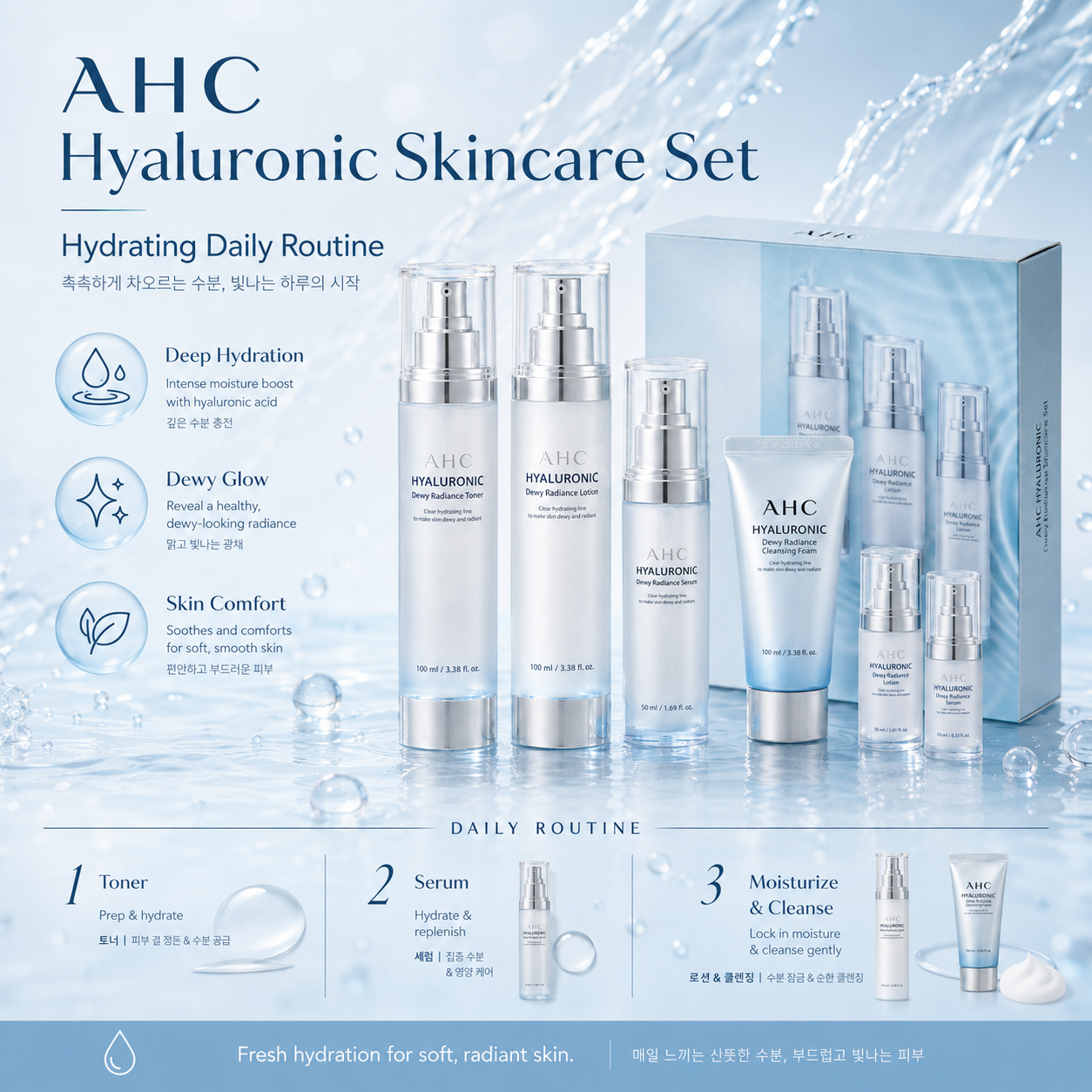 AHC Hyaluronic Dewy Radiance Special Set
