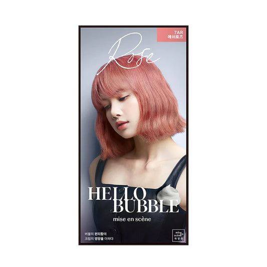 MISE EN SCENE HELLO BUBBLE HAIR DYE 7AR SAHARA（爱茉莉泡沫染发玫瑰粉7AR ）