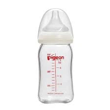 PIGEON glass baby bottle 160ML（PIGEON 贝亲 玻璃婴儿奶瓶 160ML