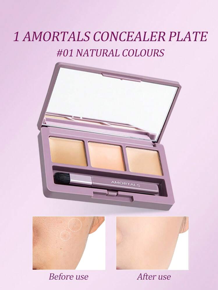 AMORTALS Radiance 3-Color Concealer Palette 01 3.6g