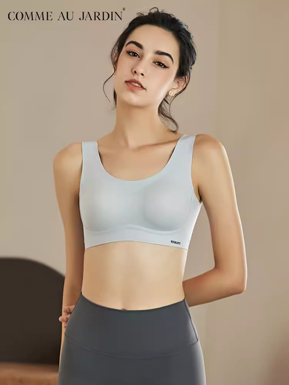 CAJ "Gathered Sports Bra with Side Support and Invisible Back Clasp" 亲密花园聚拢型收副乳运动活力背扣无痕内衣（活力W）