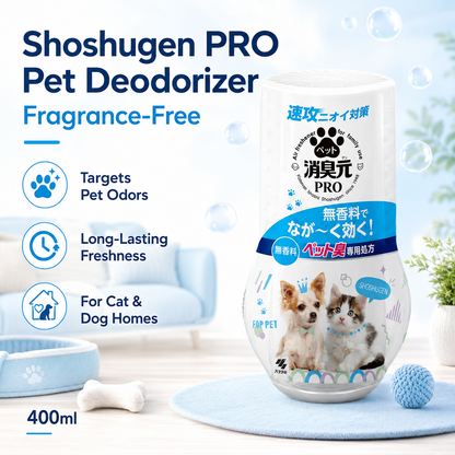 Kobayashi Shoshugen PRO Pet Deodorizer Fragrance-Free, 400Ml