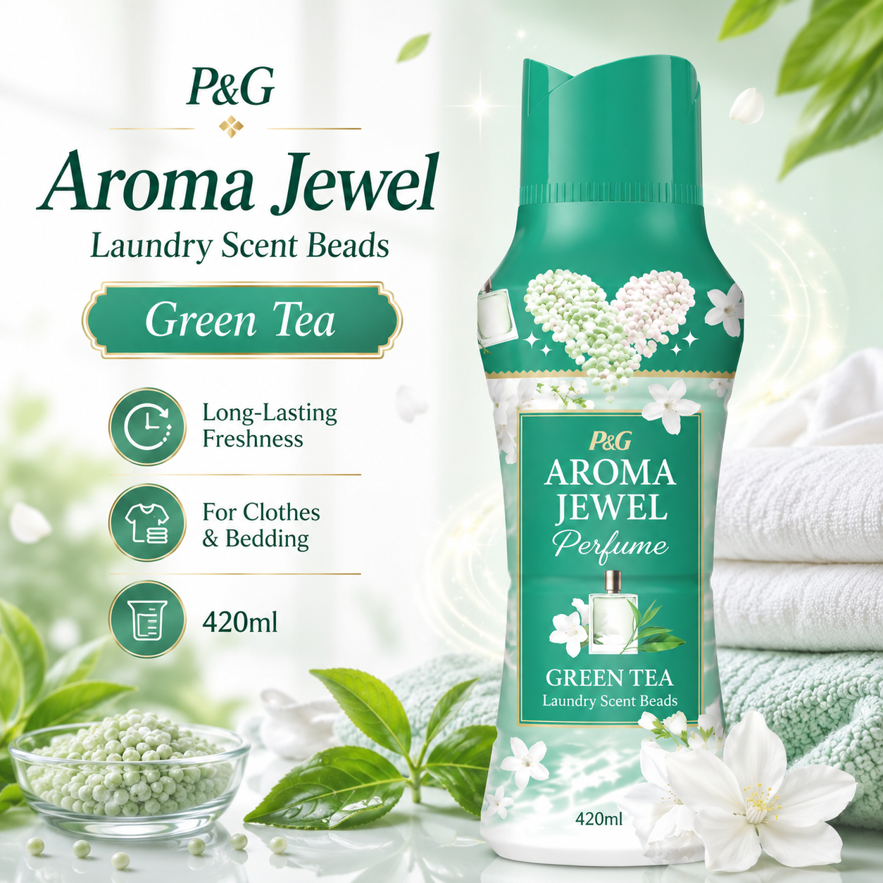 P&G Lenor Aroma Jewel Green Tea 420ml