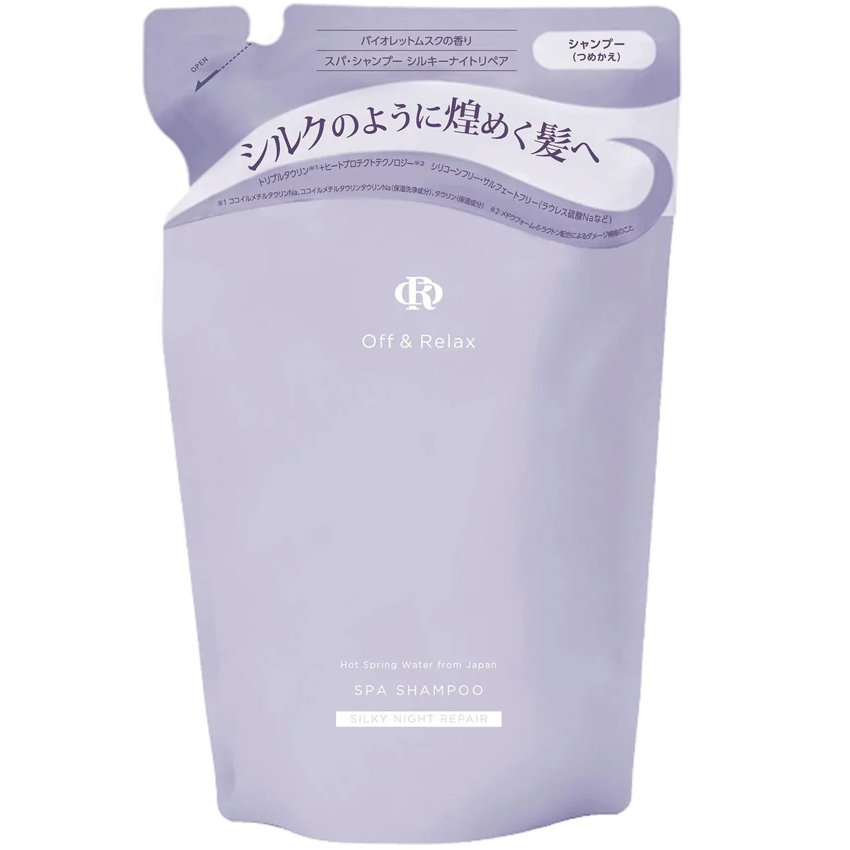 OFF & RELAX Spa Shampoo Silky Night Repair Refill 400ml
