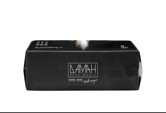 Damah Black Magic Disposable Facial Cloths – 72 Sheets