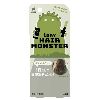 Kao Liese 1DAY Hair Monster Temporary Hair Colour Olive Khaki 20Ml