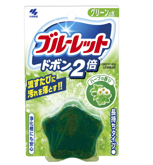 Kobayashi Bluelet Toilet Bowl Cleaner Block – Vanilla Scent 120g