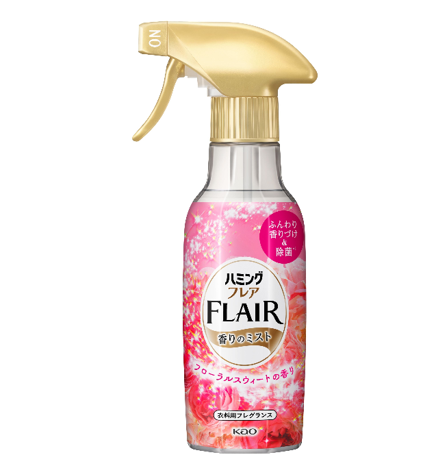 Kao Flair Fragrance & Deodorizing Fabric Spray Raspberry Floral Scent, 270Ml