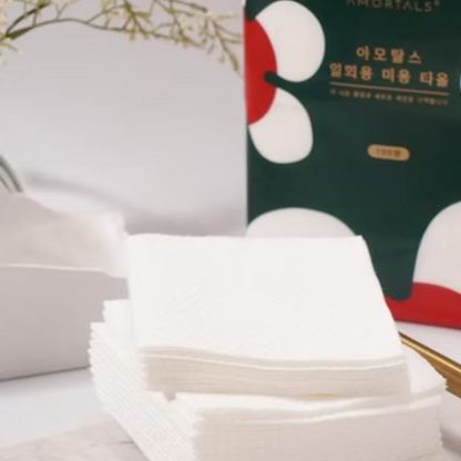AMORTALS Disposable Intimate Towels – 100 Sheets