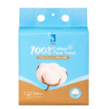 ITO 100% Cotton Disposable Face Towels – 300 Sheets
