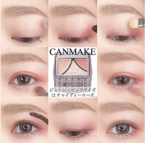 CANMAKE Juicy Pure Eyes 12 Chai Tea Rose 1.4G