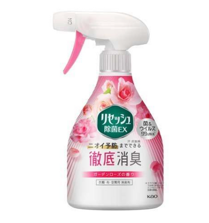 Kao Resesh Deodorising & Antibacterial Fabric Spray Garden Rose – 370ml