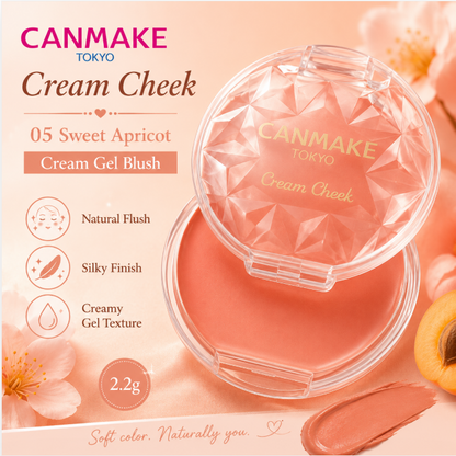 CANMAKE Cream Cheek 05 Sweet Apricot 2.2G