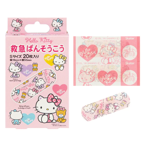 🎁 Skater Hello Kitty Pastel Colorful Adhesive Bandages S Size 20 Sheets (100% off)