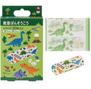 Skater Dinosaur Adhesive Bandages S Size 20 Sheets