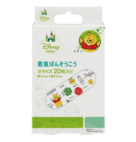 Skater Winnie The Pooh Adhesive Bandages S Size 20 Sheets