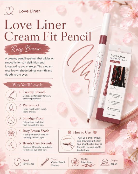 Love Liner Liquid Eyeliner R4 Rose Brown 0.55ML