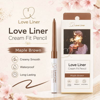 Love Liner Cream Fit Pencil Eyeliner Maple Brown 0.1g