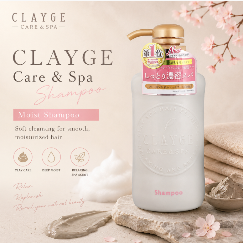 CLAYGE Shampoo D N Moist & Smooth Damage Care Shampoo 500Ml