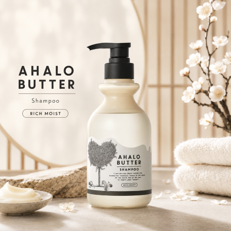 Ahalo Butter Rich Moist Shampoo Blossom Bouquet Scent 500Ml