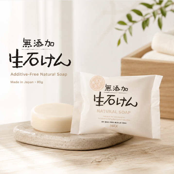 Mutekaseikatsu Additive-Free Fresh Natural Soap 80G