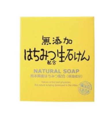 Mutekaseikatsu Additive-Free Honey Natural Soap 80G