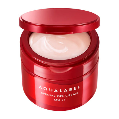 Shiseido Aqualabel Special Gel Cream EX – Moist All-in-One Gel (Red, 90 g)