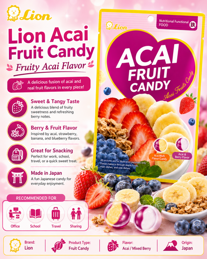 LION Berry Fruit Candy – 69g