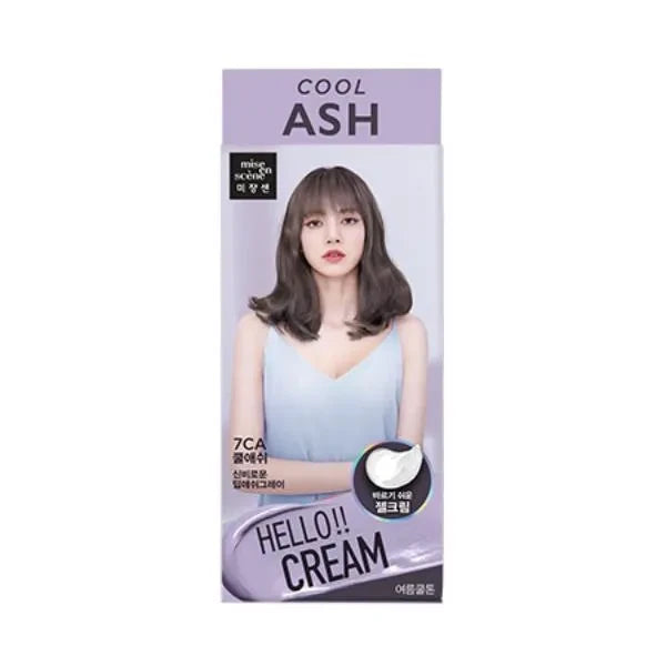 MISE EN SCENE HELLO CREAM HAIR DYE 7CA COOL ASH（爱茉莉染发剂7CA冷灰棕）