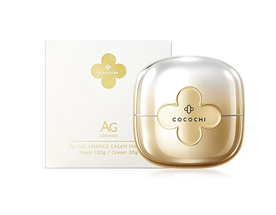 COCOCHI AG ULTIMATE FACE CREAM MASK + FACIAL ESSENCE CREAM 20G+90G（AG抗糖双层小金罐涂抹面膜）