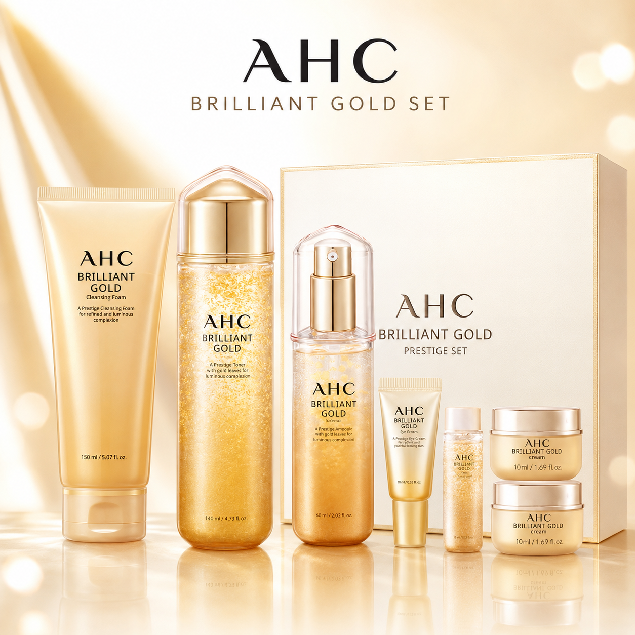 AHC Hyaluronic Acid 24K Gold Snail Set